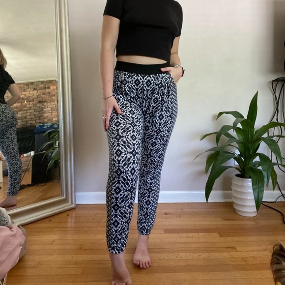 Navy Topshop Joggers - Picture 1 of 4